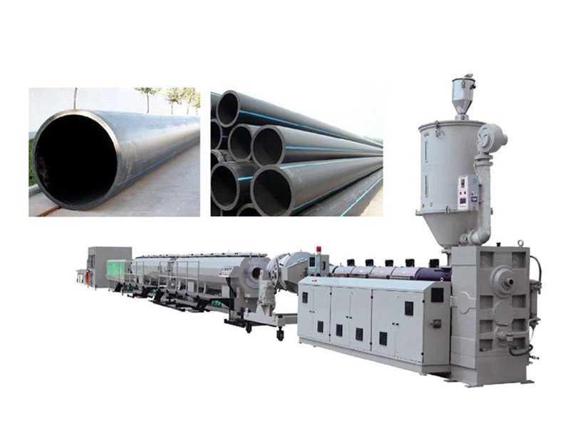 HDPE大口徑中空壁纏繞管生產線